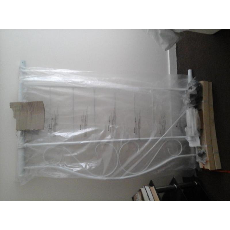 new double bed frame still wrapped