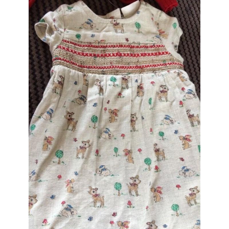 Baby girls next dress & cardigan up to 1 month new with tags