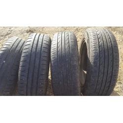 4 ALLOY MINI WHEELS (2003) WITH GOOD TYRE TREAD
