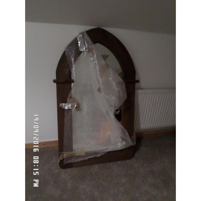 Large mirror.
