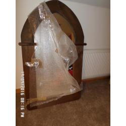 Large mirror.