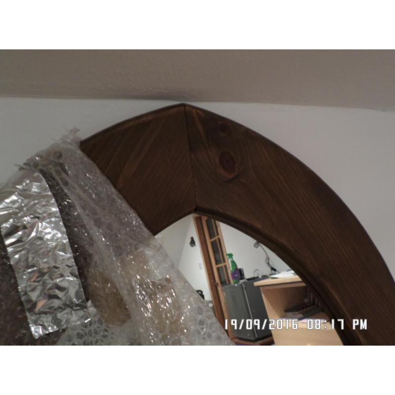 Large mirror.