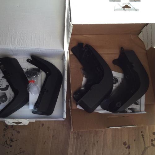 Front and rear mud flaps for A1 Audi