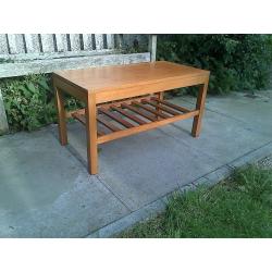 Mid Century Herbert Gibbs Teak Coffee Table With Slatted Undershelf