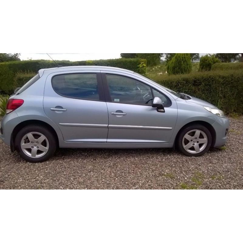 Peugeot 207 1.4 Sport, 5 door hatchback with private number plate first registered 2009.