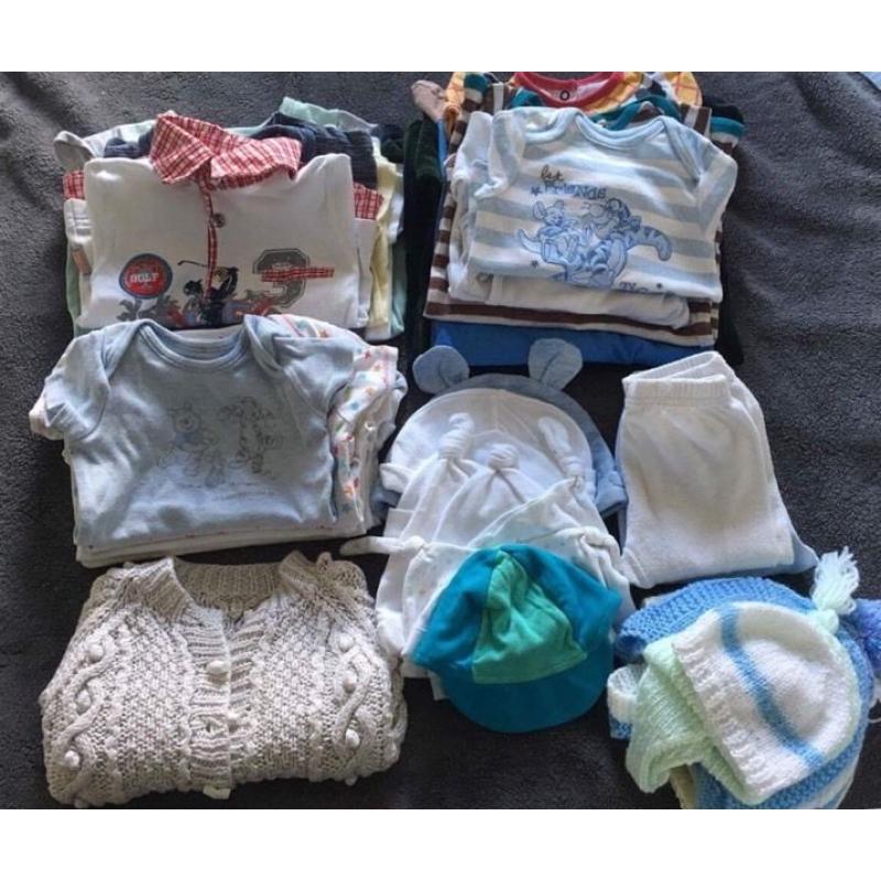 Baby boy clothes bundle (0-9 months)
