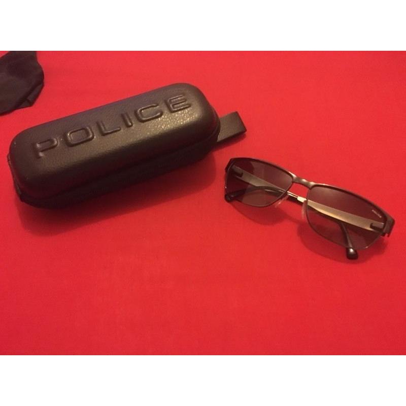 Police sunglasses and wallet