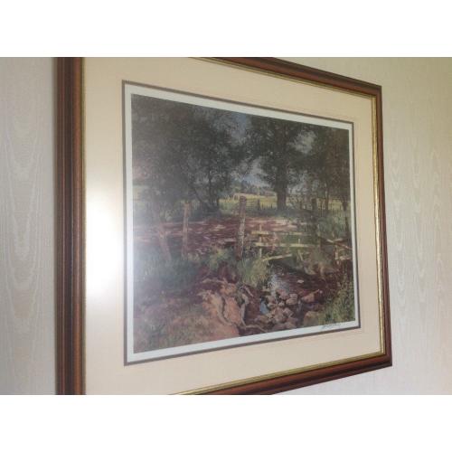JAMES MCINTOSH PATRICK SIGNED LIMTED EDITION PRINT 'THE BROOK' EXCELLENT CONDITION
