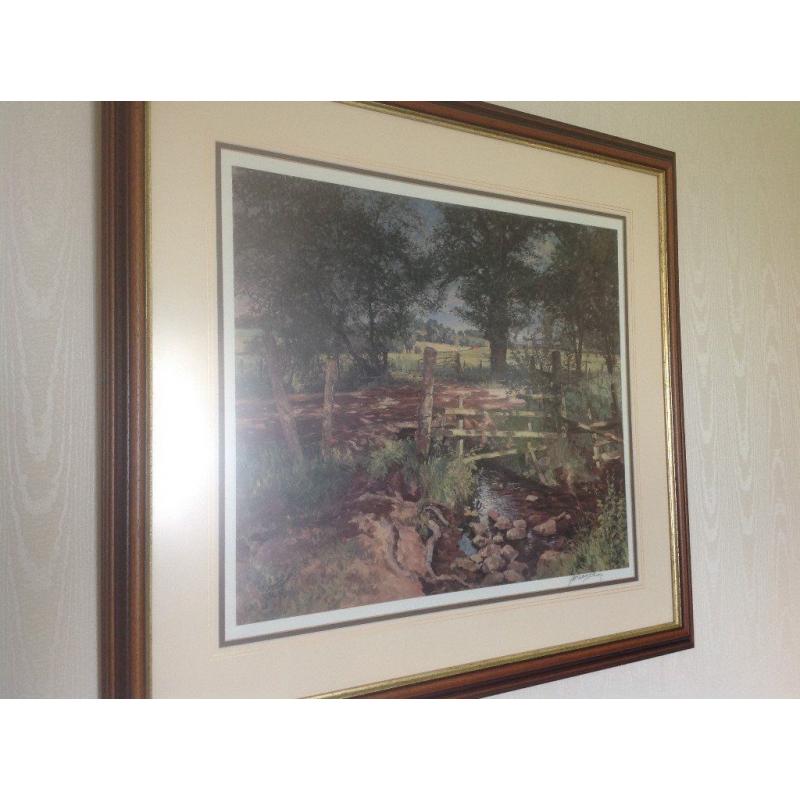 JAMES MCINTOSH PATRICK SIGNED LIMTED EDITION PRINT 'THE BROOK' EXCELLENT CONDITION