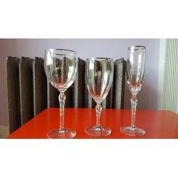 Lenox Madison Crystal Wine and Water Glasses and Champagne Flutes (set 15 items)