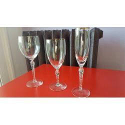 Lenox Madison Crystal Wine and Water Glasses and Champagne Flutes (set 15 items)