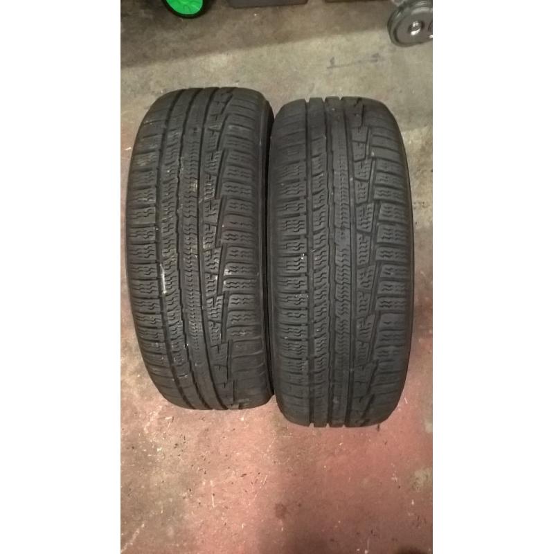 2x NOKIAN WR A3 winter tyres 205 55 16 winter wheels snow