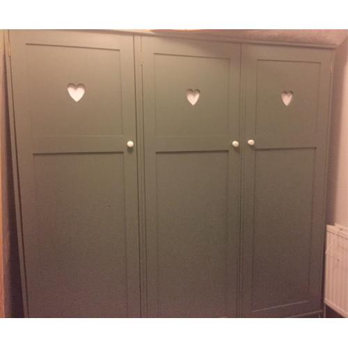 Three door wardrobe