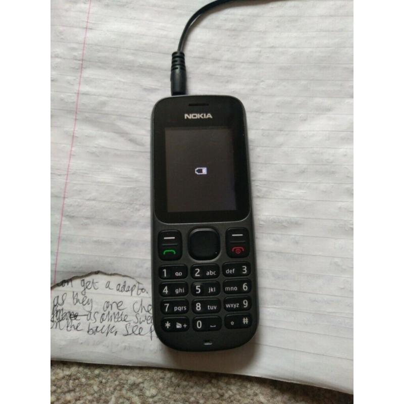 Nokia 100 Grey/Black Mobile Phone On Vodafone
