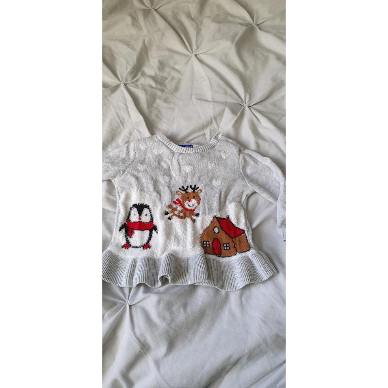 Baby girl Christmas jumper