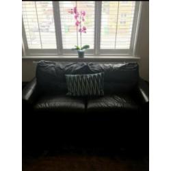 2x Brown Leather Sofa?s