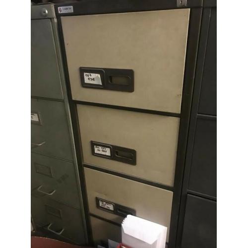 Vintage Industrial 4 Draw Filing Cabinet