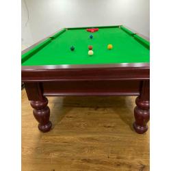 3/4 size slate bed snooker table