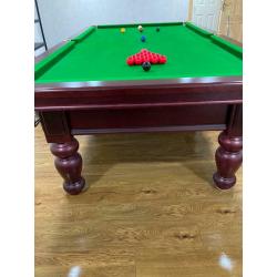 3/4 size slate bed snooker table