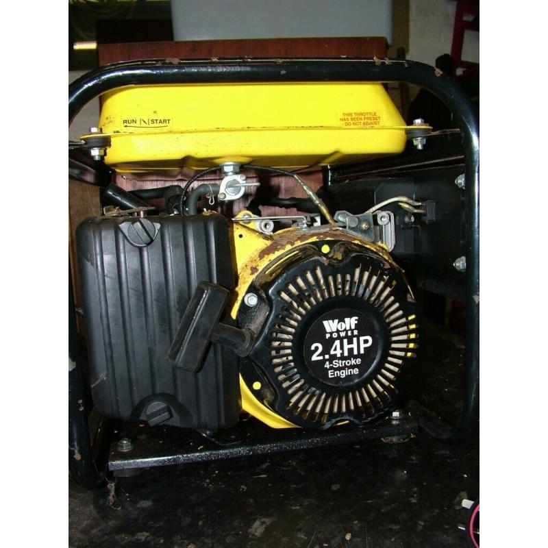 Wolf Generator. Model WP1200J. Needs some TLC. New price!