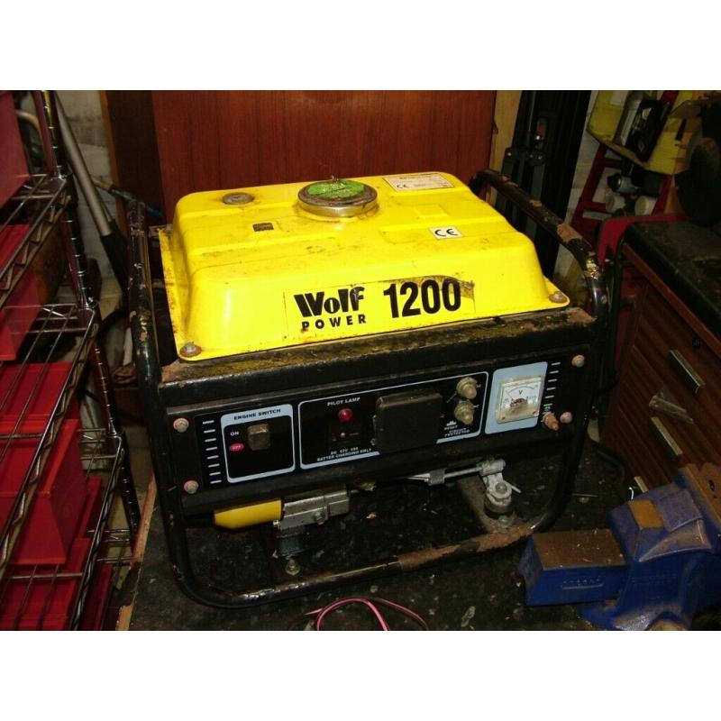 Wolf Generator. Model WP1200J. Needs some TLC. New price!