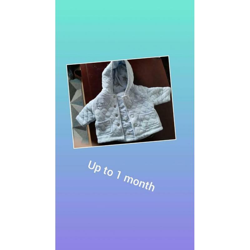 Baby coats, all in ones and sleeping bags