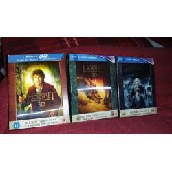 HOBBIT TRILOGY 3D BLU RAY COLLECTION