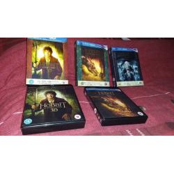HOBBIT TRILOGY 3D BLU RAY COLLECTION