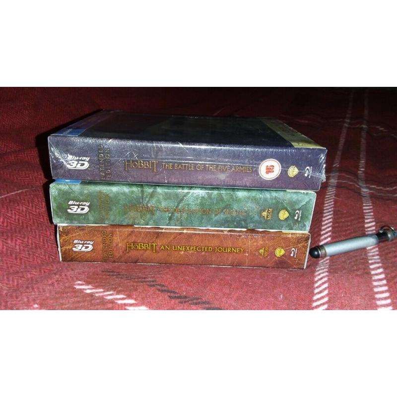 HOBBIT TRILOGY 3D BLU RAY COLLECTION