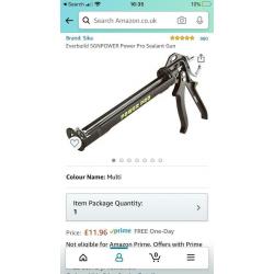Sika Everbuild SGNPower power pro sealant caulking gun