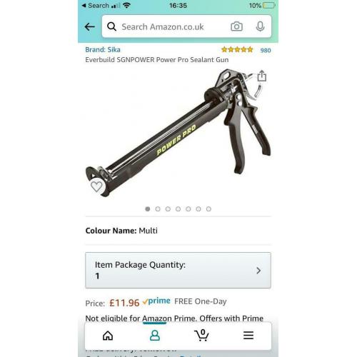Sika Everbuild SGNPower power pro sealant caulking gun