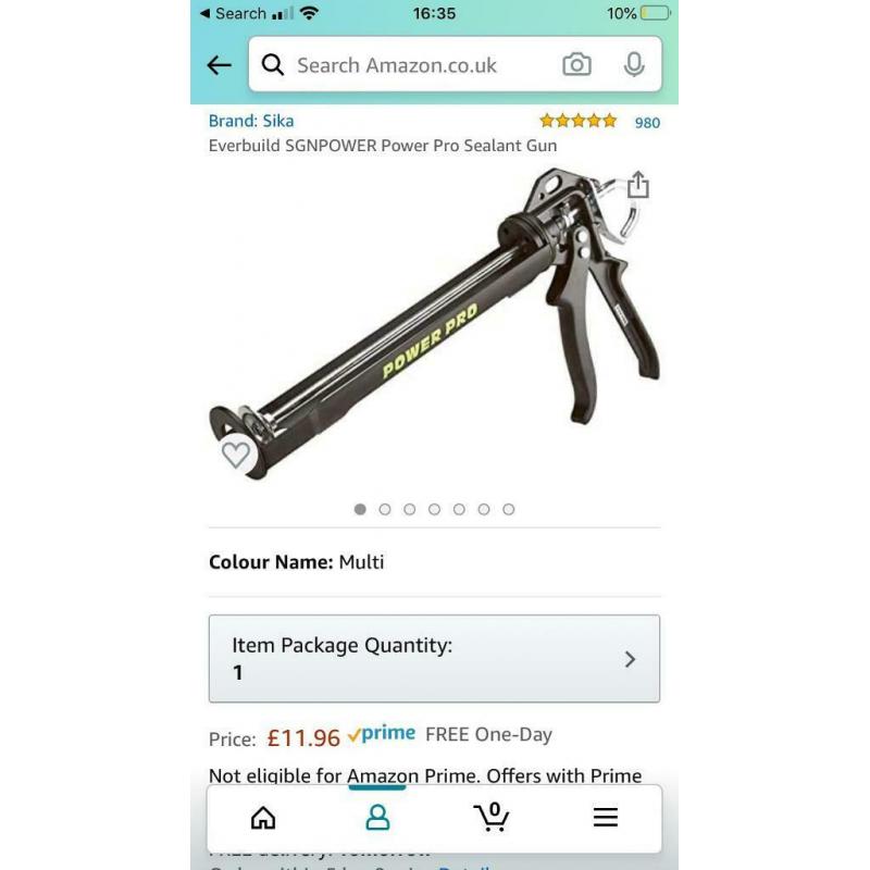 Sika Everbuild SGNPower power pro sealant caulking gun