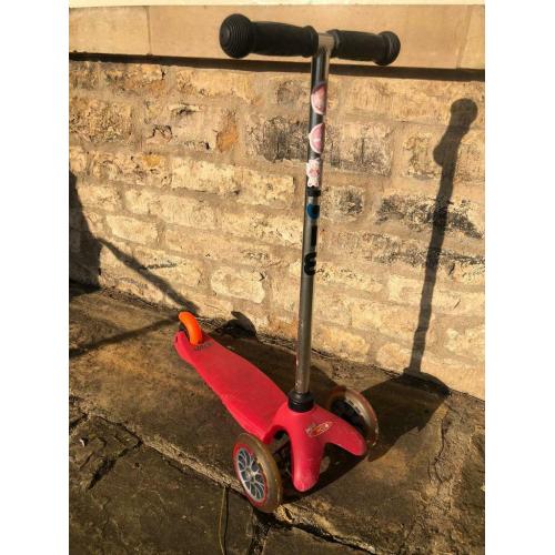 Pink mini micro scooter - collection only