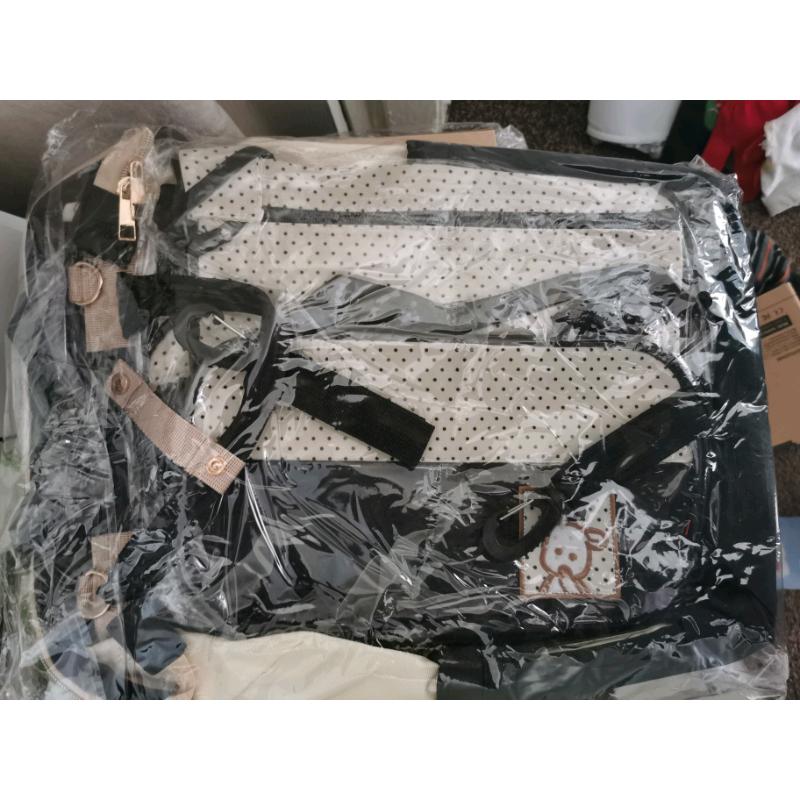 Brand new 2 Piece Baby Diaper Changing Bag set with pram hooks