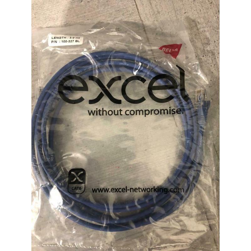 3m excel patch cable Cat6 Ethernet