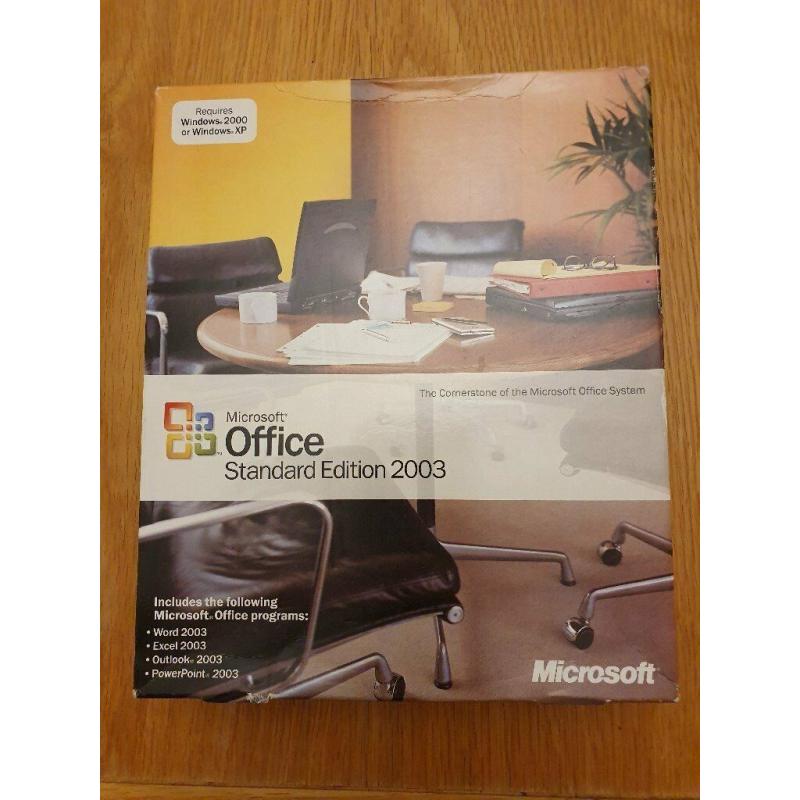 Office Standard Edition 2003 (Excel, Outlook, Word, Powerpoint)