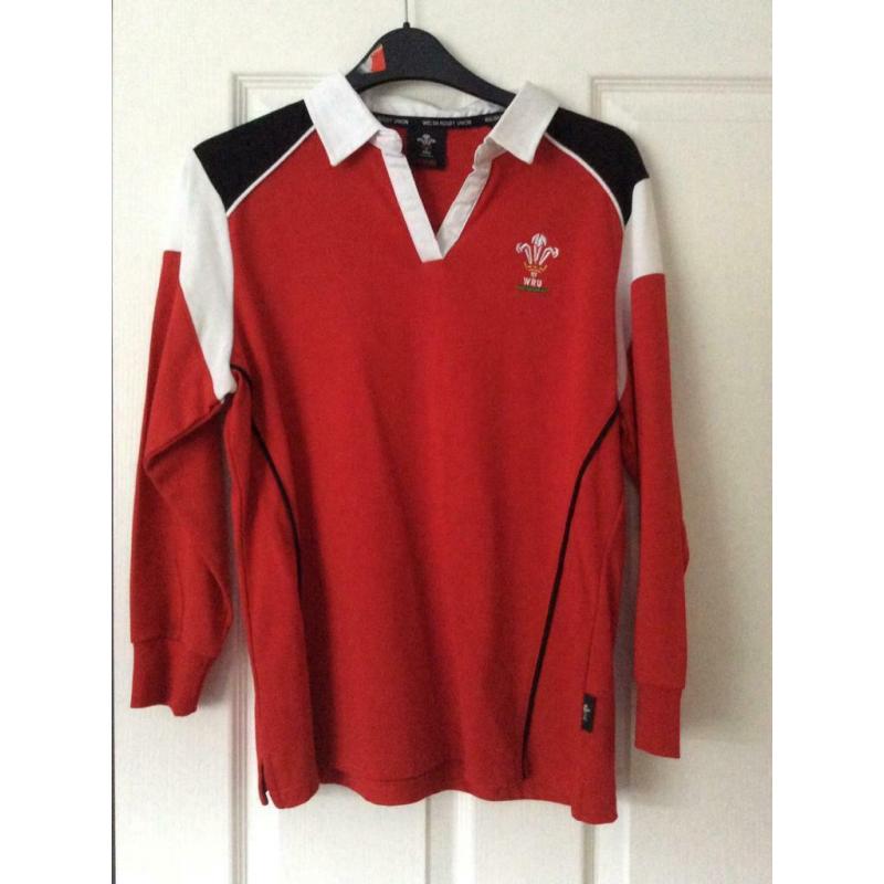 Girls official welsh rugby shirt age 11/12 BNWT