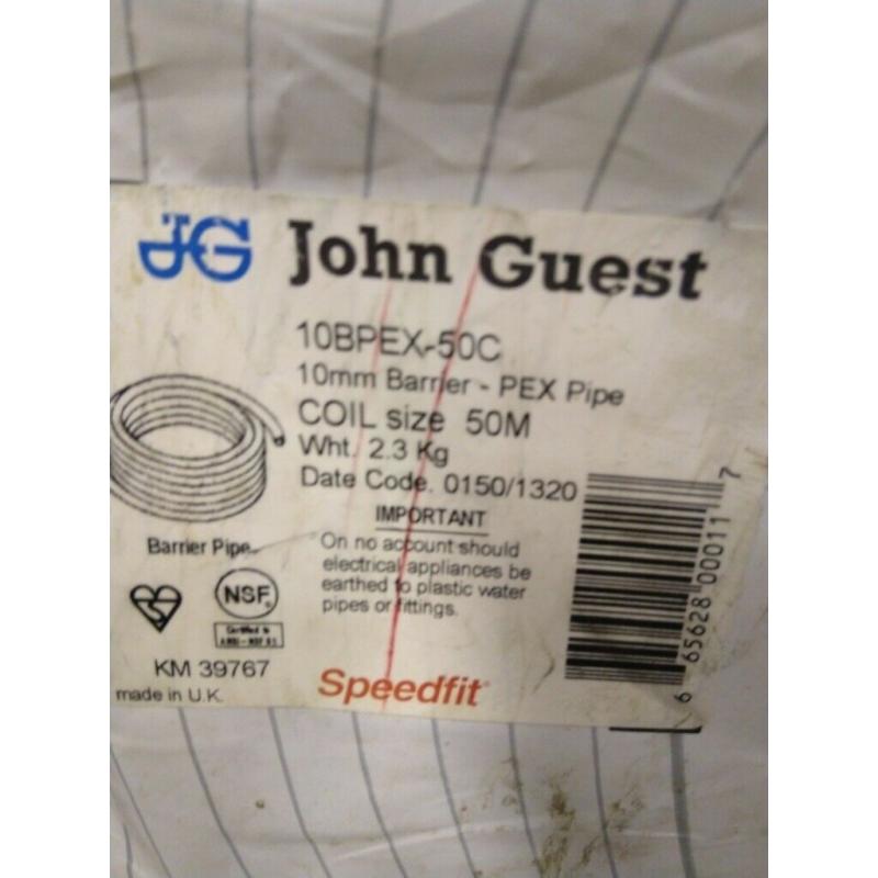 Jonh Guest 10mm x 50mtr PEX pipe