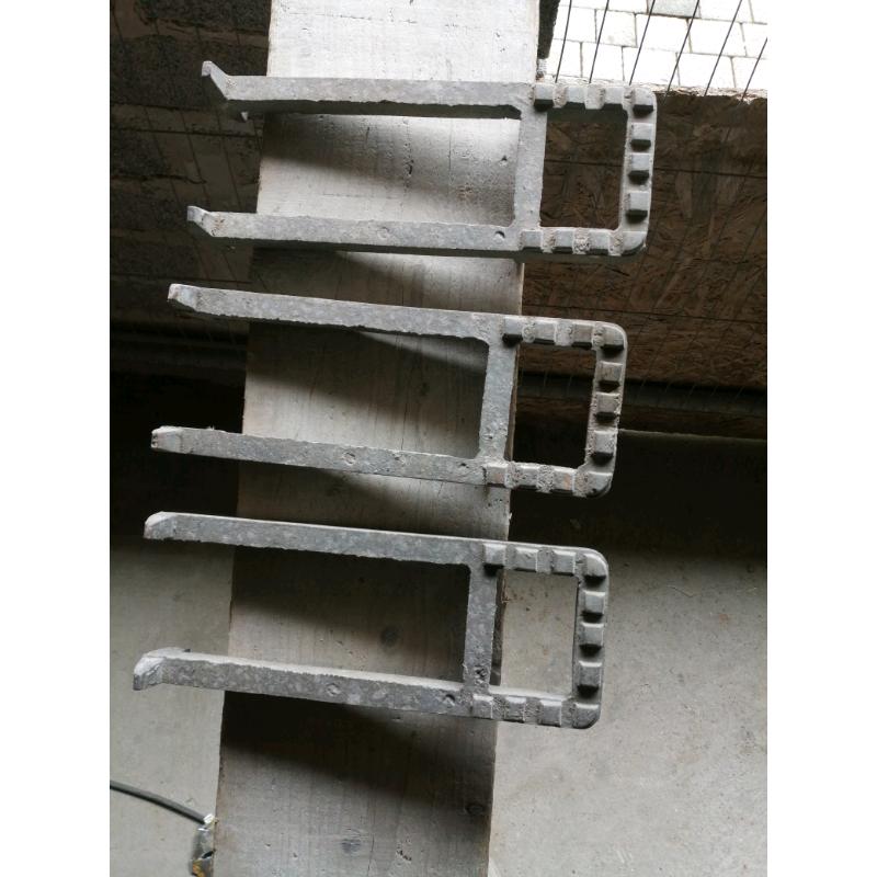 Metal manhole steps
