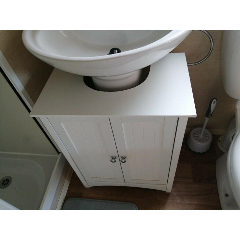 Undersink storage cupboard with 2 shelves