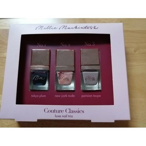 Millie Mackintosh Couture Classics Luxe Nail Trio Set New in Box Brand new in box.