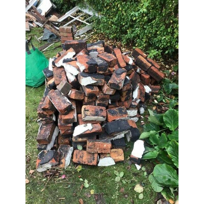Hardcore/over 200 imperial bricks not cleaned for free