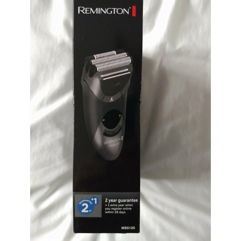 Brand New & Sealed Remington Titanium Triple Foil Electric Shaver MS5120