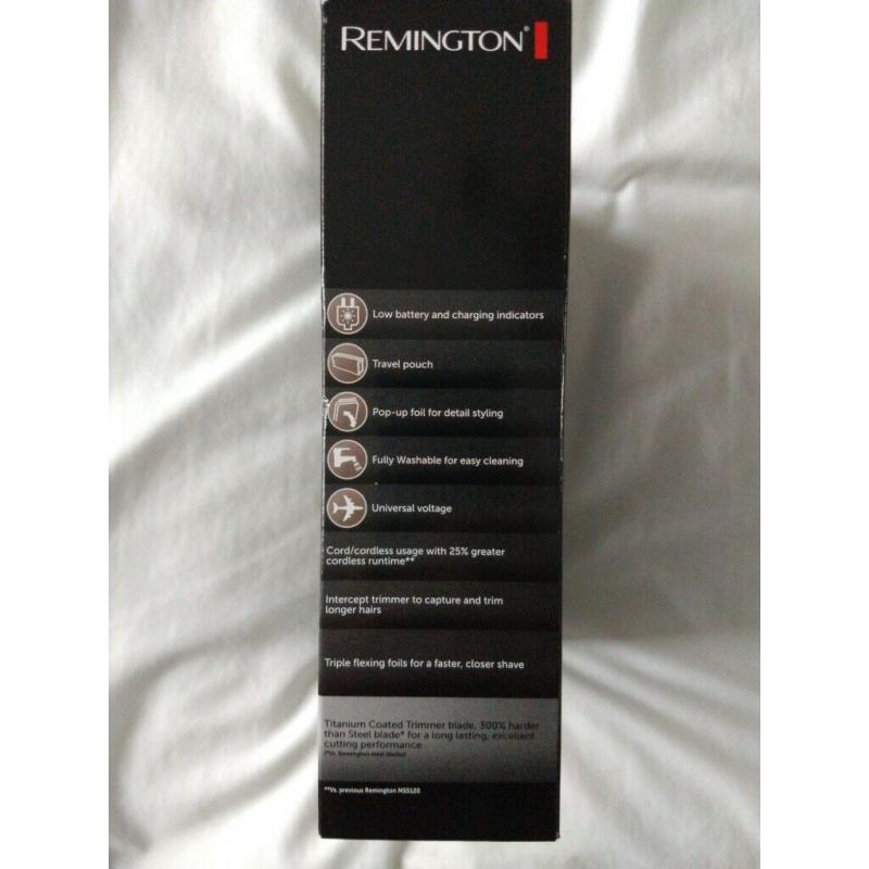 Brand New & Sealed Remington Titanium Triple Foil Electric Shaver MS5120