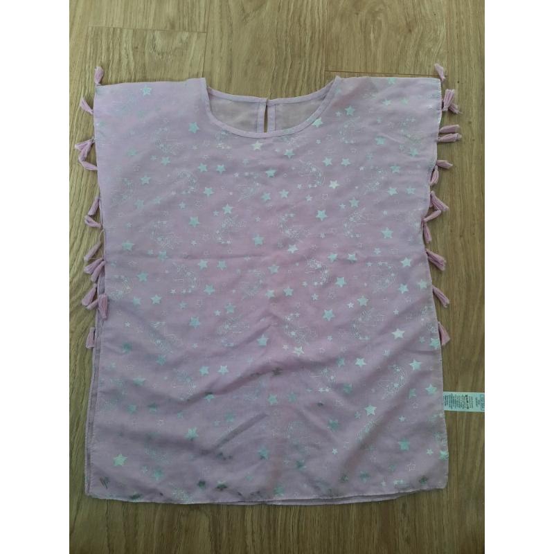 M& Co beach cover up medium - large (age8-10)