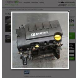 1.4 Astra ENGINE Corsa Meriva Petrol A14xer 100BHP (2008-15) Petrol @ EnginesOD com