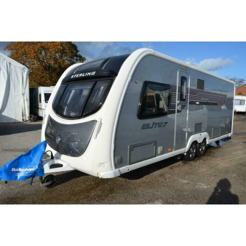 2013 Sterling Elite Explorer-4 Berth-Transverse Island Bed-Touring Caravan SOLD