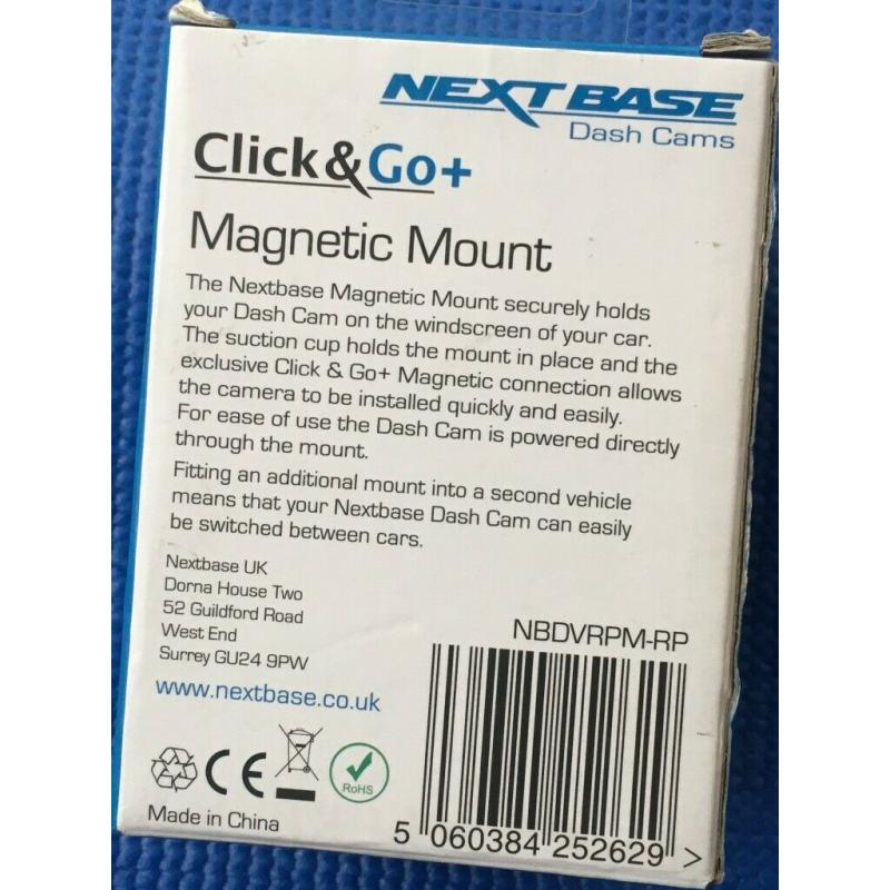 Nextbase Click & Go+ Magnetic Mount for Nextbase 112 & 212 Dash Cam BNIB #1