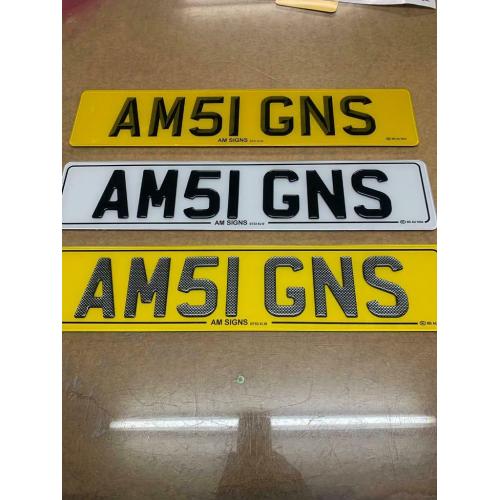 3D Gel number plates