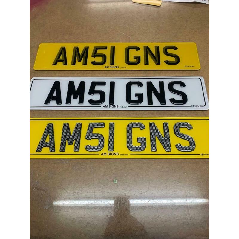3D Gel number plates